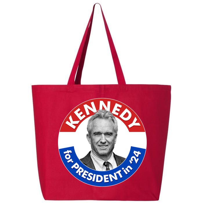 Robert F Kennedy Jr For President In 2024 Emblem Button 25L Jumbo Tote