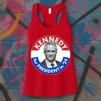 Robert F Kennedy Jr For President In 2024 Emblem Button Womens Tank Top