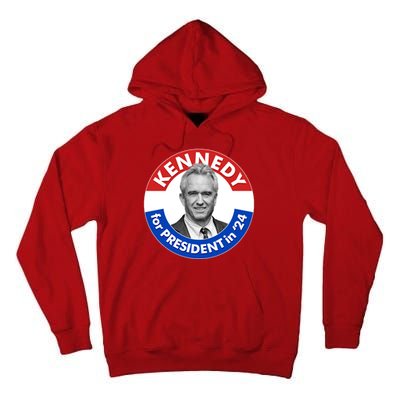 Robert F Kennedy Jr For President In 2024 Emblem Button Tall Hoodie