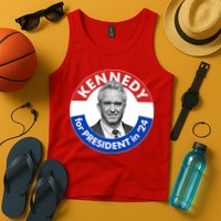 Robert F Kennedy Jr For President In 2024 Emblem Button Tank Top