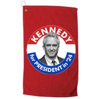 Robert F Kennedy Jr For President In 2024 Emblem Button Platinum Collection Golf Towel