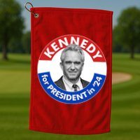 Robert F Kennedy Jr For President In 2024 Emblem Button Golf Towel