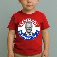 Robert F Kennedy Jr For President In 2024 Emblem Button Toddler T-Shirt