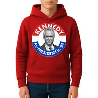 Robert F Kennedy Jr For President In 2024 Emblem Button Kids Hoodie