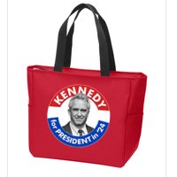 Robert F Kennedy Jr For President In 2024 Emblem Button Zip Tote Bag