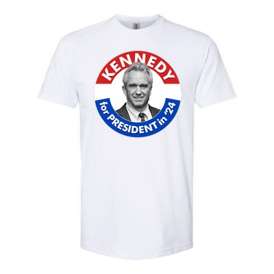 Robert F Kennedy Jr For President In 2024 Emblem Button Softstyle CVC T-Shirt