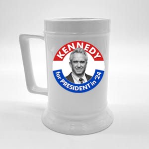 Robert F Kennedy Jr For President In 2024 Emblem Button Beer Stein