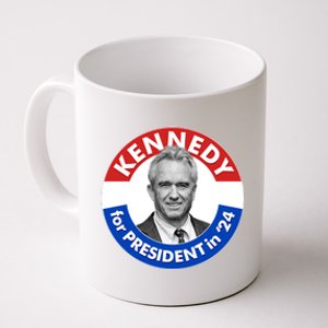 Robert F Kennedy Jr For President In 2024 Emblem Button Coffee Mug