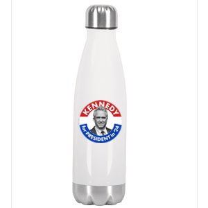 Robert F Kennedy Jr For President In 2024 Emblem Button Stainless Steel Insulated Water Bottle