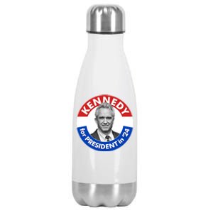 Robert F Kennedy Jr For President In 2024 Emblem Button Stainless Steel Insulated Water Bottle