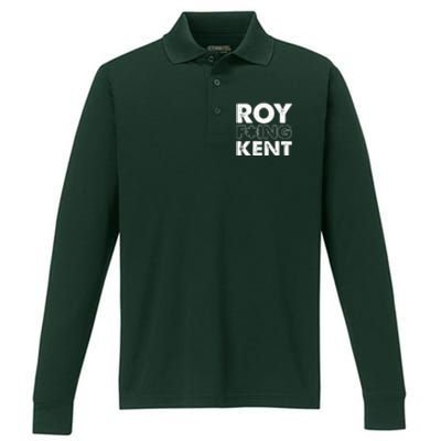 Roy Freaking Kent Vintage Performance Long Sleeve Polo