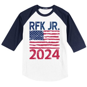 Robert F Kennedy Jr RFK For President 2024 Baseball Sleeve Shirt