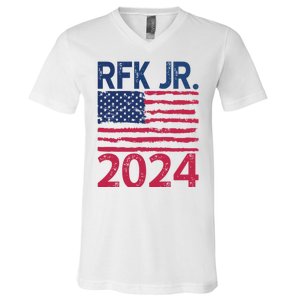 Robert F Kennedy Jr RFK For President 2024 V-Neck T-Shirt