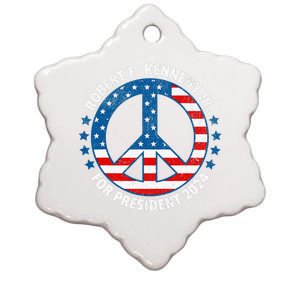 Robert F Kennedy Jr Vote Peace 2024 President Ceramic Star Ornament