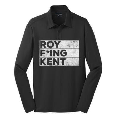 Roy Freaking Kent Vintage Silk Touch Performance Long Sleeve Polo