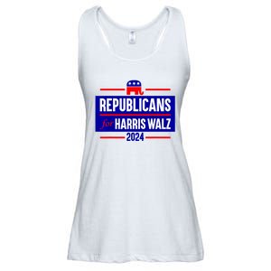 Republicans For Kamala Harris Walz Waltz Ladies Essential Flowy Tank