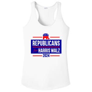 Republicans For Kamala Harris Walz Waltz Ladies PosiCharge Competitor Racerback Tank