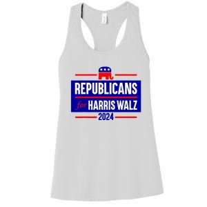 Republicans For Kamala Harris Walz Waltz Women's Racerback Tank