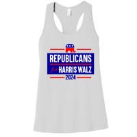 Republicans For Kamala Harris Walz Waltz Women's Racerback Tank