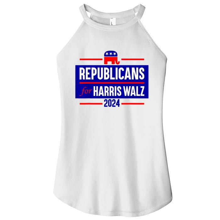 Republicans For Kamala Harris Walz Waltz Women's Perfect Tri Rocker Tank