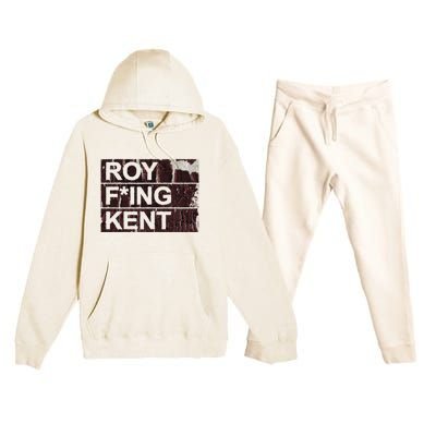 Roy Freaking Kent Vintage Retro Funny Premium Hooded Sweatsuit Set