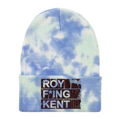 Roy Freaking Kent Vintage Retro Funny Tie Dye 12in Knit Beanie