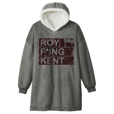 Roy Freaking Kent Vintage Retro Funny Hooded Wearable Blanket