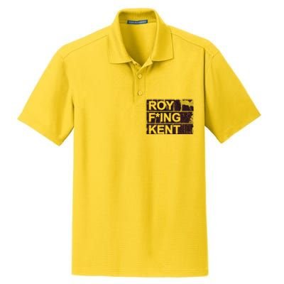 Roy Freaking Kent Vintage Retro Funny Dry Zone Grid Polo