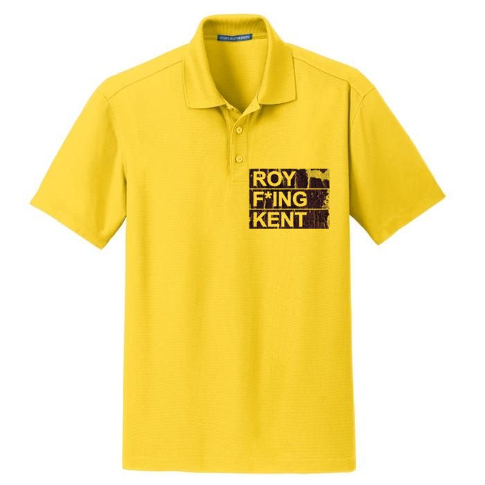 Roy Freaking Kent Vintage Retro Funny Dry Zone Grid Polo