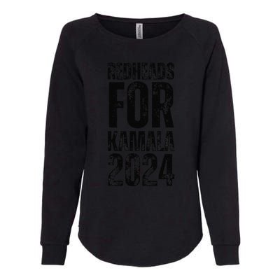 Redheads For Kamala 2024 Harris Walz Redheads For Kamala Womens California Wash Sweatshirt