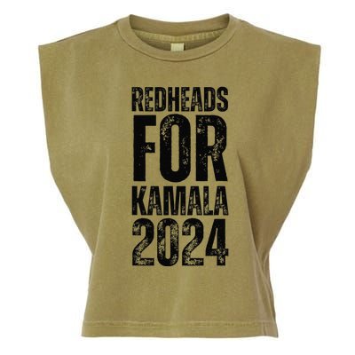 Redheads For Kamala 2024 Harris Walz Redheads For Kamala Garment-Dyed Women's Muscle Tee