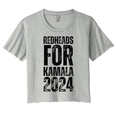 Redheads For Kamala 2024 Harris Walz Redheads For Kamala Women's Crop Top Tee