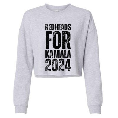 Redheads For Kamala 2024 Harris Walz Redheads For Kamala Cropped Pullover Crew