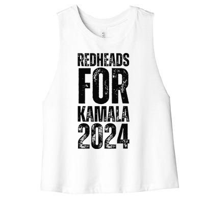 Redheads For Kamala 2024 Harris Walz Redheads For Kamala Women's Racerback Cropped Tank