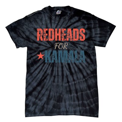 Redheads For Kamala 2024 Harris Walz Vintage Tie-Dye T-Shirt