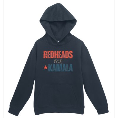 Redheads For Kamala 2024 Harris Walz Vintage Urban Pullover Hoodie