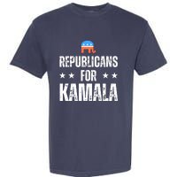 Republicans For Kamala Harris 2024 Garment-Dyed Heavyweight T-Shirt