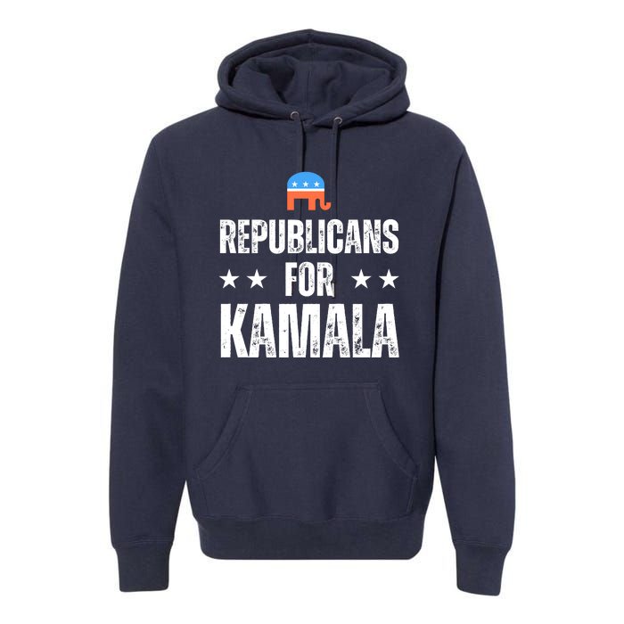 Republicans For Kamala Harris 2024 Premium Hoodie