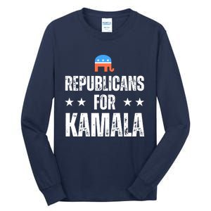 Republicans For Kamala Harris 2024 Tall Long Sleeve T-Shirt