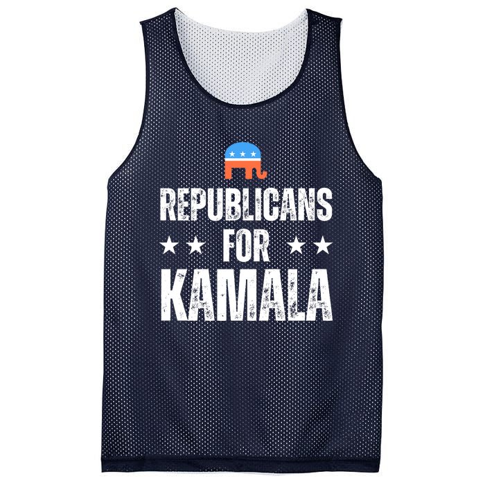 Republicans For Kamala Harris 2024 Mesh Reversible Basketball Jersey Tank