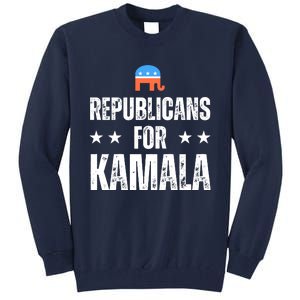 Republicans For Kamala Harris 2024 Tall Sweatshirt