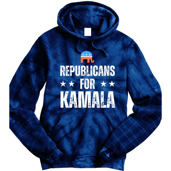 Republicans For Kamala Harris 2024 Tie Dye Hoodie