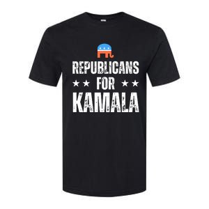 Republicans For Kamala Harris 2024 Softstyle CVC T-Shirt