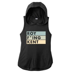 Roy Freaking Kent Retro Ladies PosiCharge Tri-Blend Wicking Draft Hoodie Tank