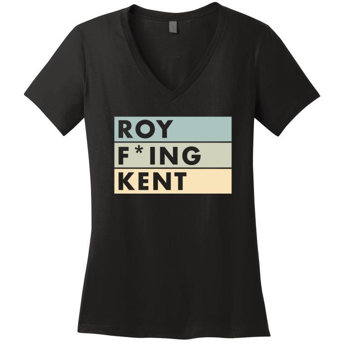 Roy Freaking Kent Retro Women's V-Neck T-Shirt