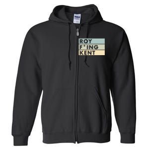 Roy Freaking Kent Retro Full Zip Hoodie