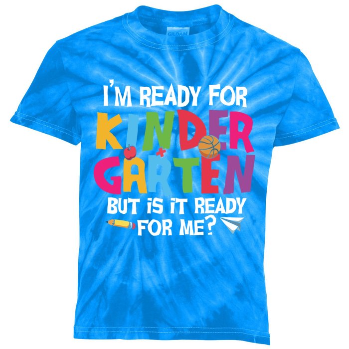 Ready For Kindergarten Cute Kindergarten Great Gift Kids Tie-Dye T-Shirt