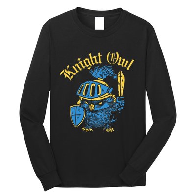 Renaissance Festival Knight Owl Ren Faire Long Sleeve Shirt
