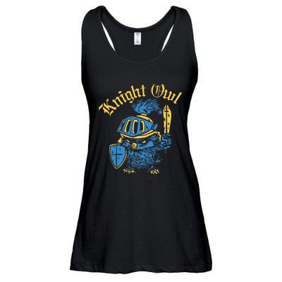 Renaissance Festival Knight Owl Ren Faire Ladies Essential Flowy Tank