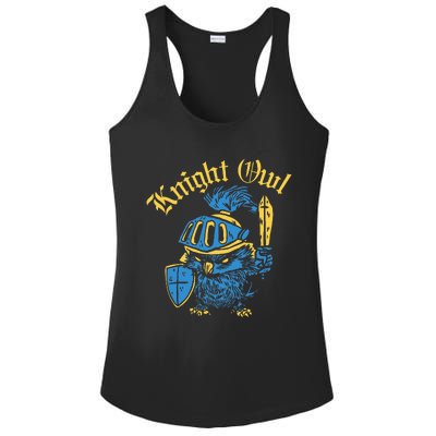 Renaissance Festival Knight Owl Ren Faire Ladies PosiCharge Competitor Racerback Tank